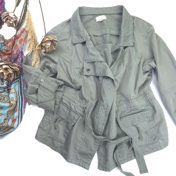Loft Olive Green Women's Jacket Sz S - Picture 1 of 14